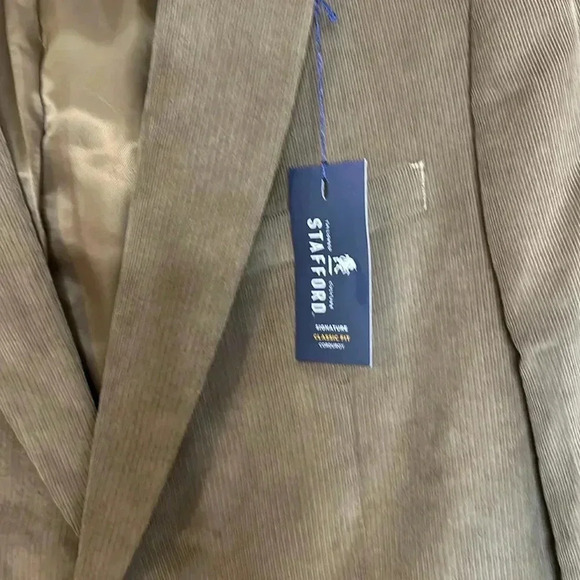 Stafford classic fit corduroy jacket NWT - Picture 2 of 10